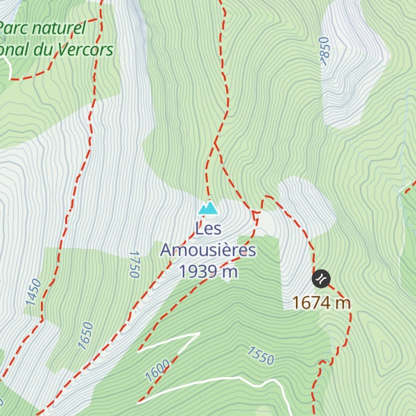 Map of Les Amousières