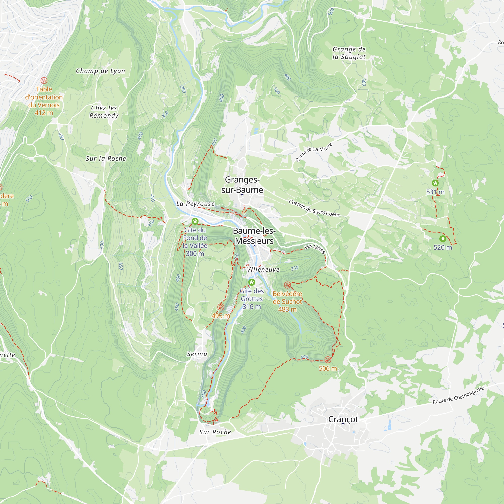 Gîte du Pont map