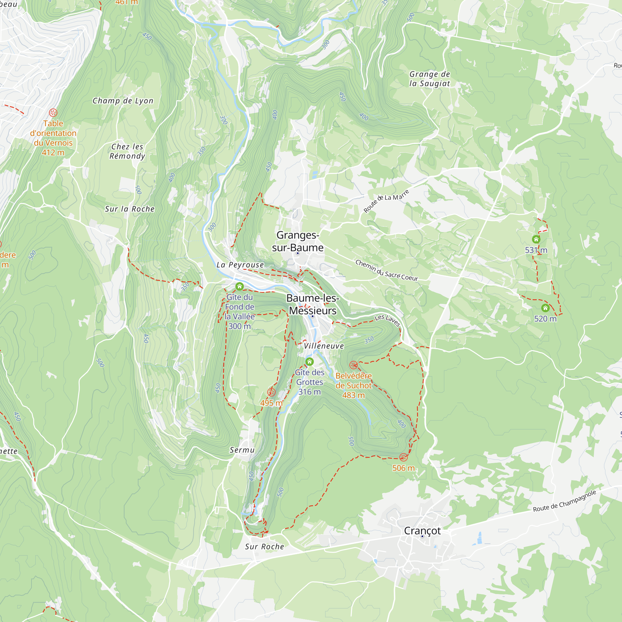 Gîte Lechat map