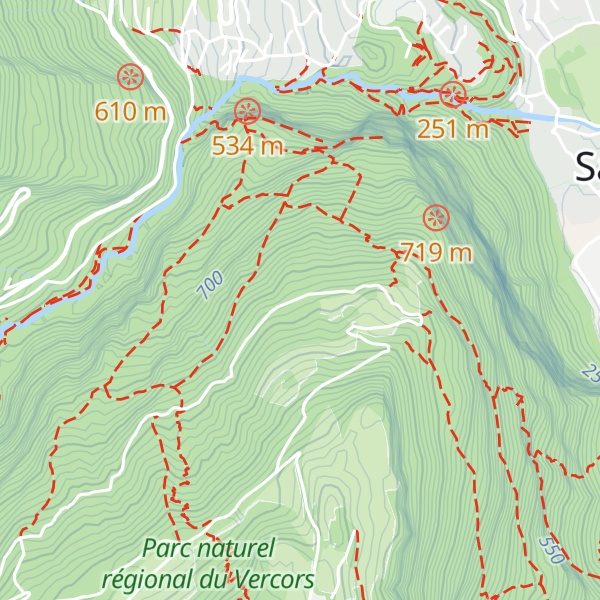Map of Chalet des Trois Moineaux