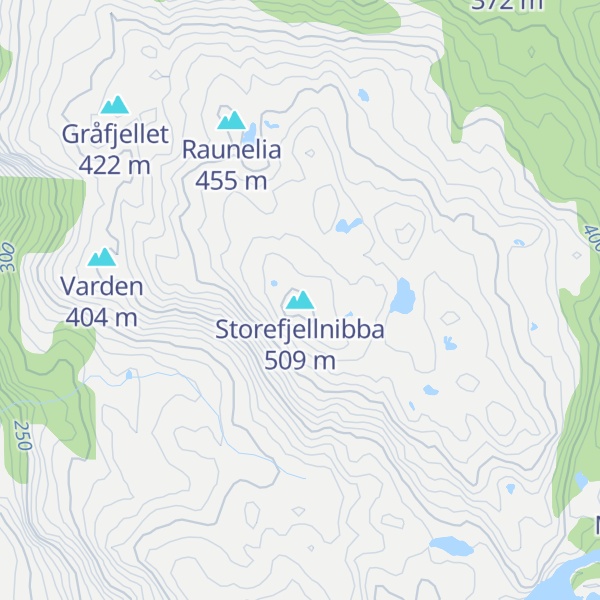 Map of Storefjellnibba