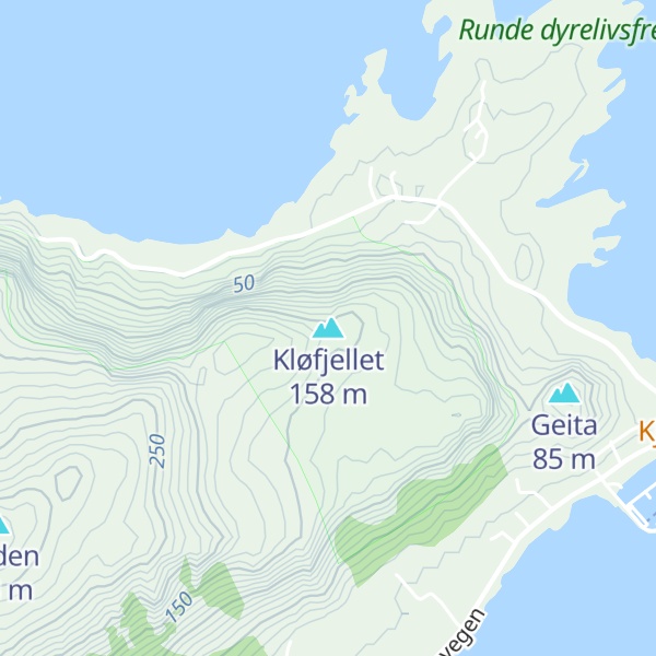 Map of Kløfjellet