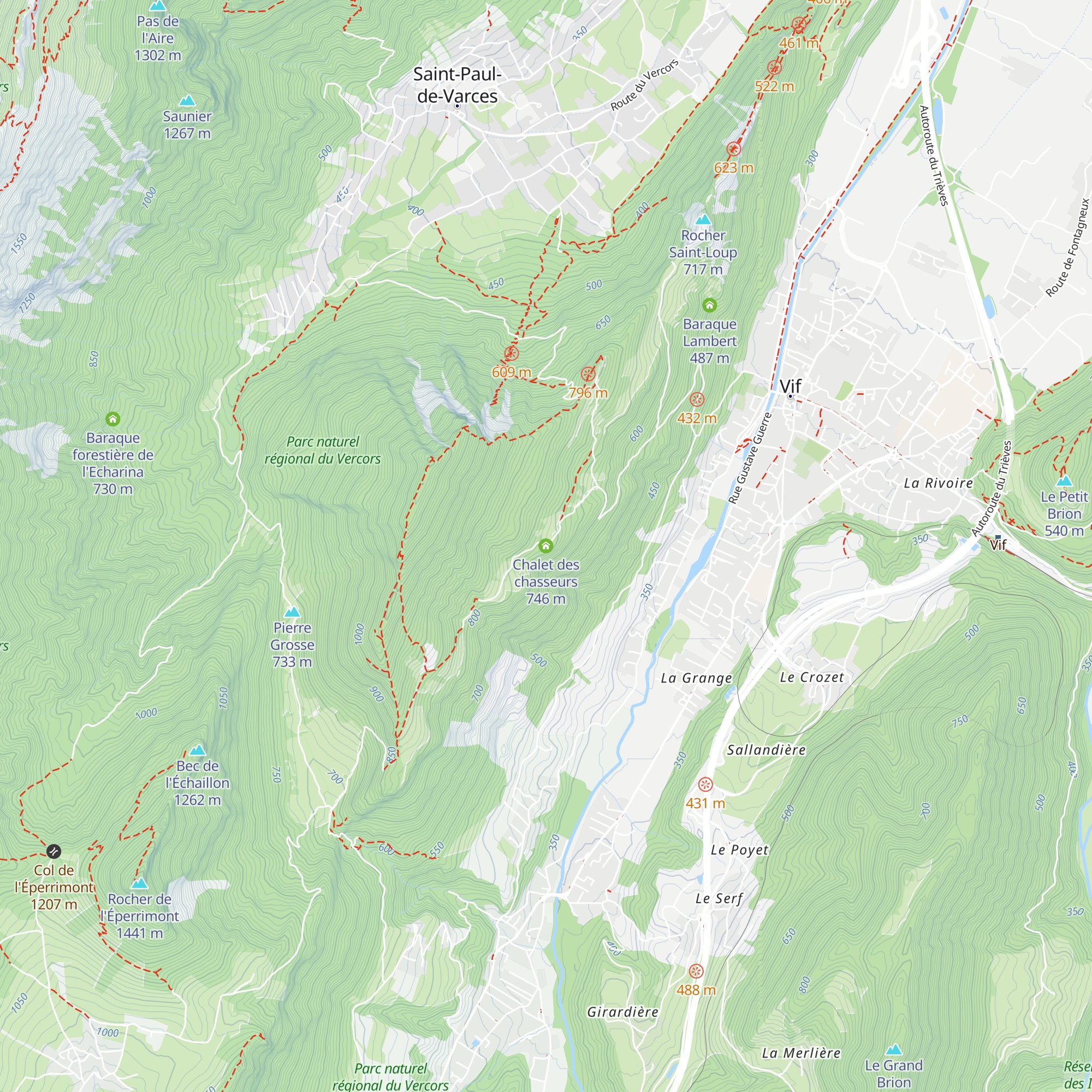Chalet des chasseurs map