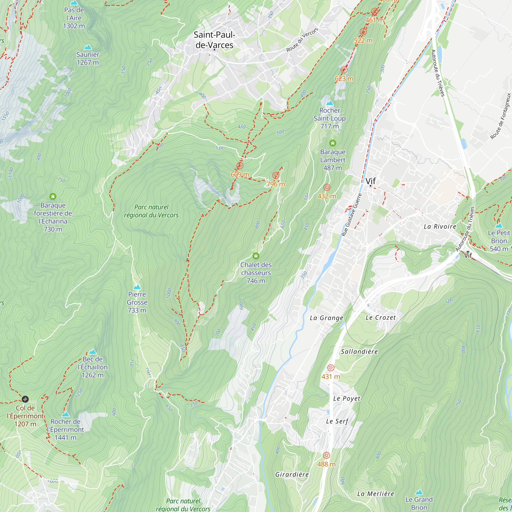 Chalet des chasseurs map
