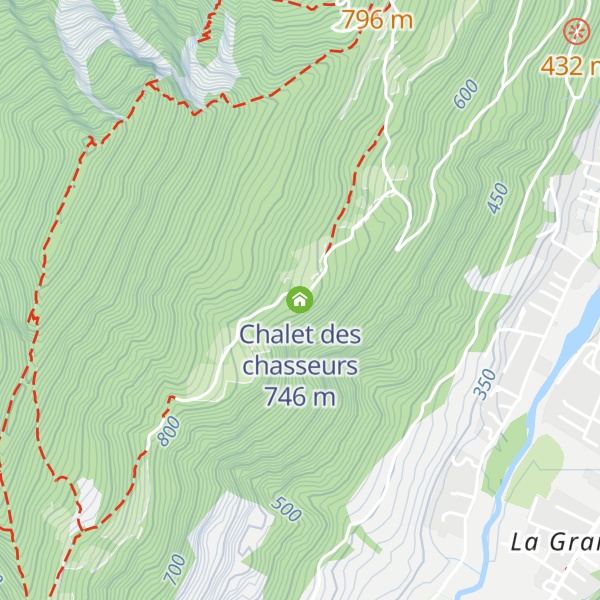 Map of Chalet des chasseurs