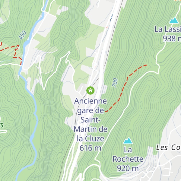 Map of Ancienne gare de Saint-Martin de la Cluze