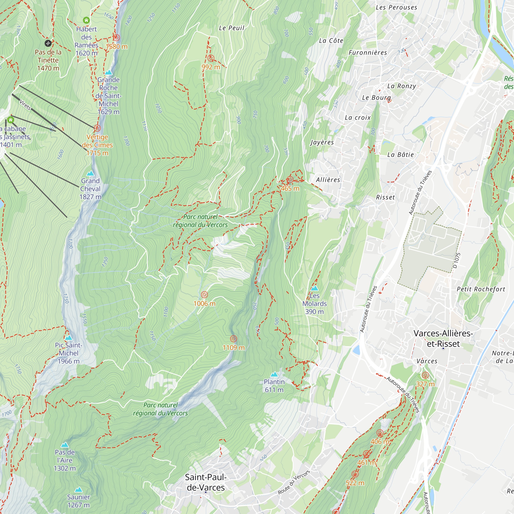 Cabane Chabloz map