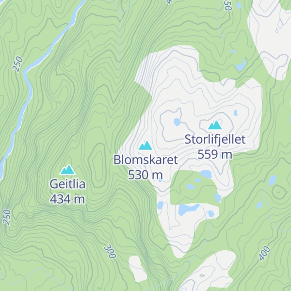 Map of Blomskaret