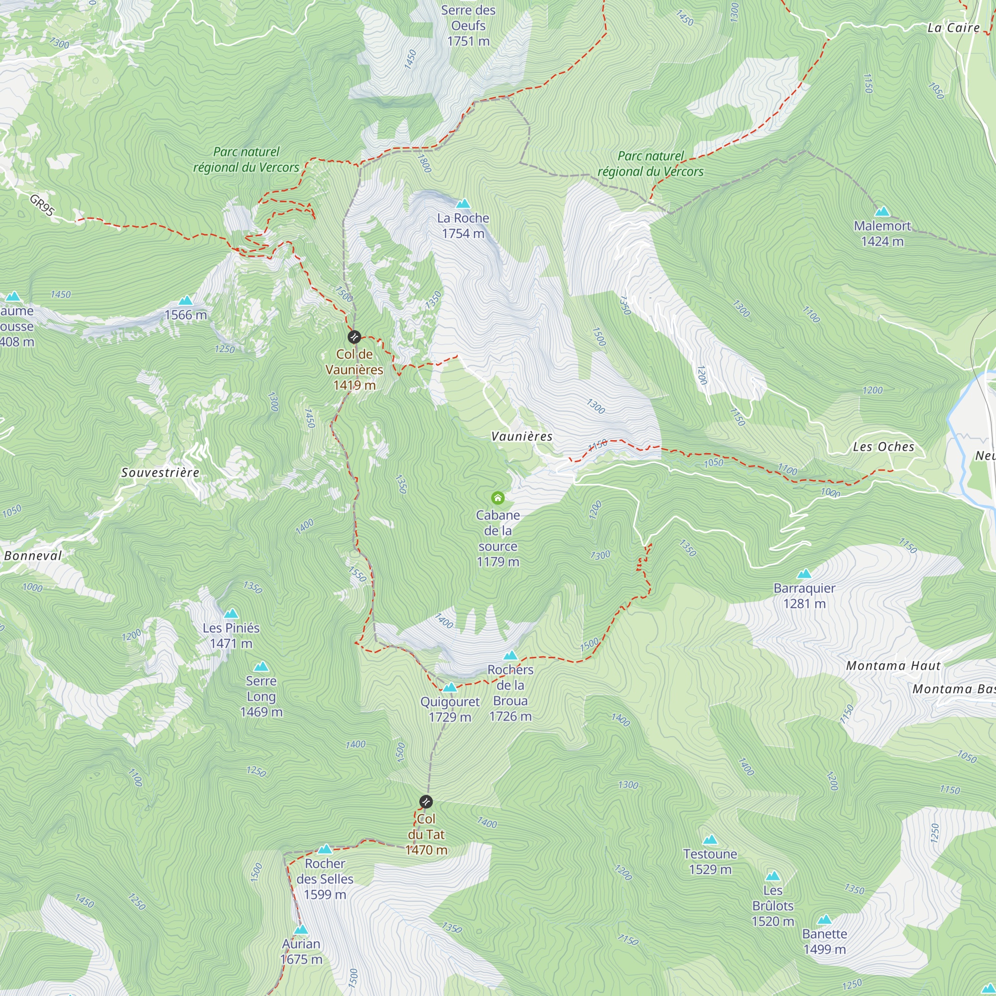 Cabane de la source map