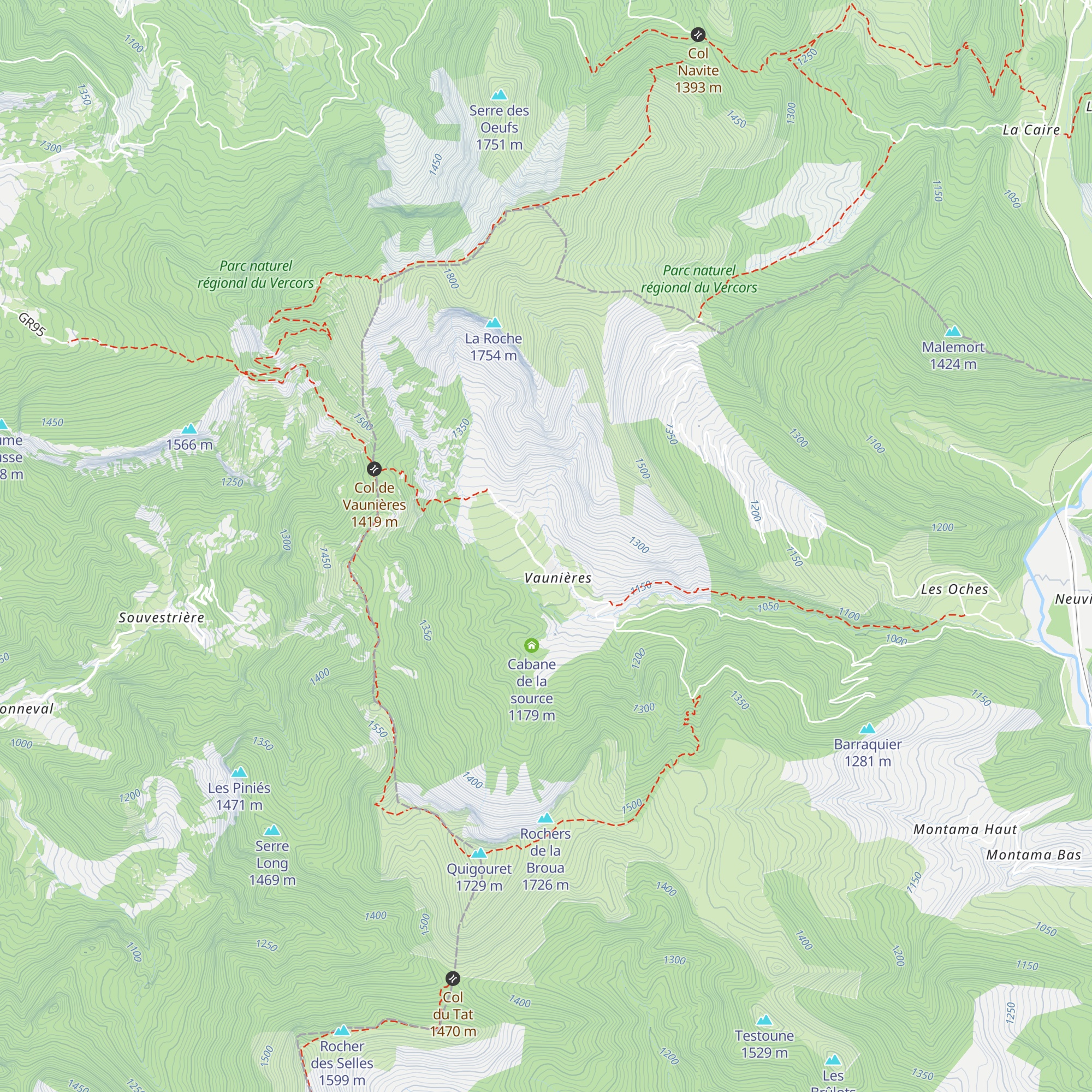 Cabane map