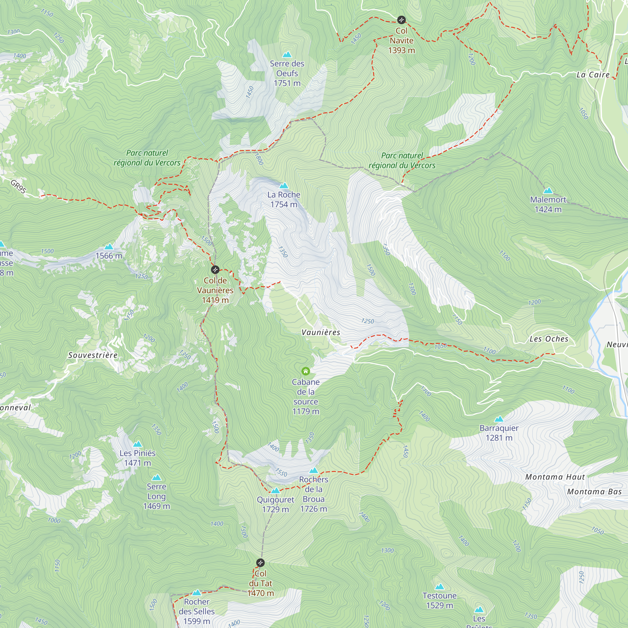 Cabane map