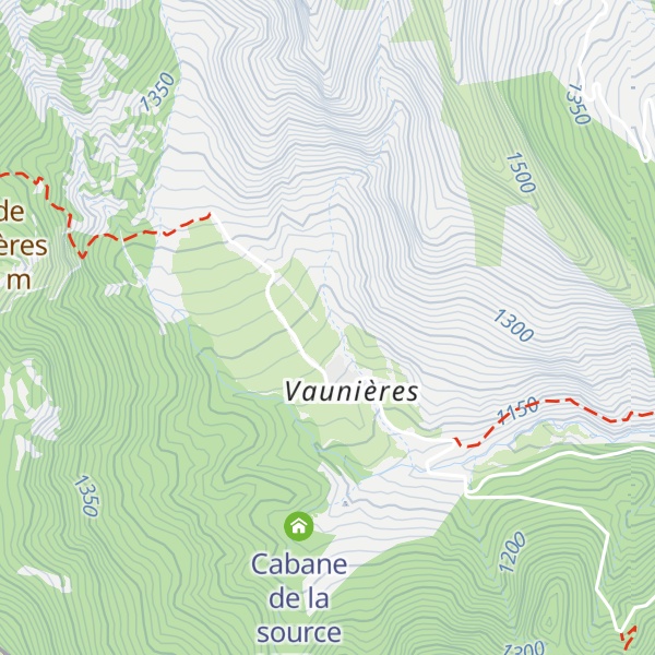 Map of Cabane
