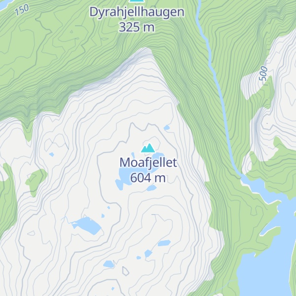 Map of Moafjellet