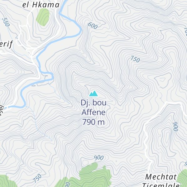 Map of Dj. bou Affene