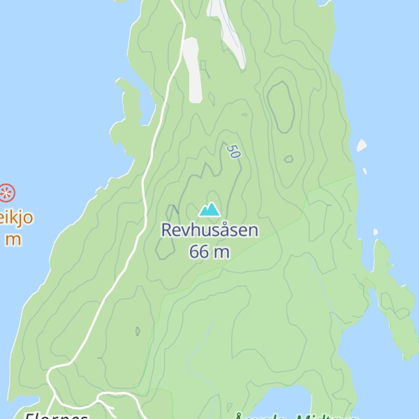 Map of Revhusåsen