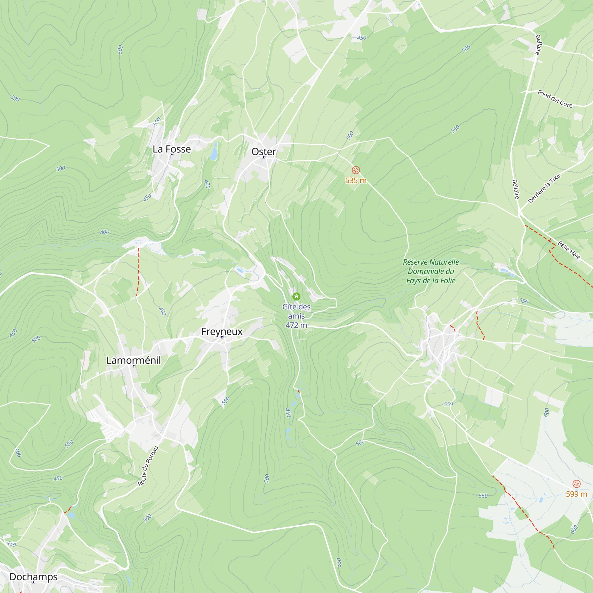 Gîte des amis map