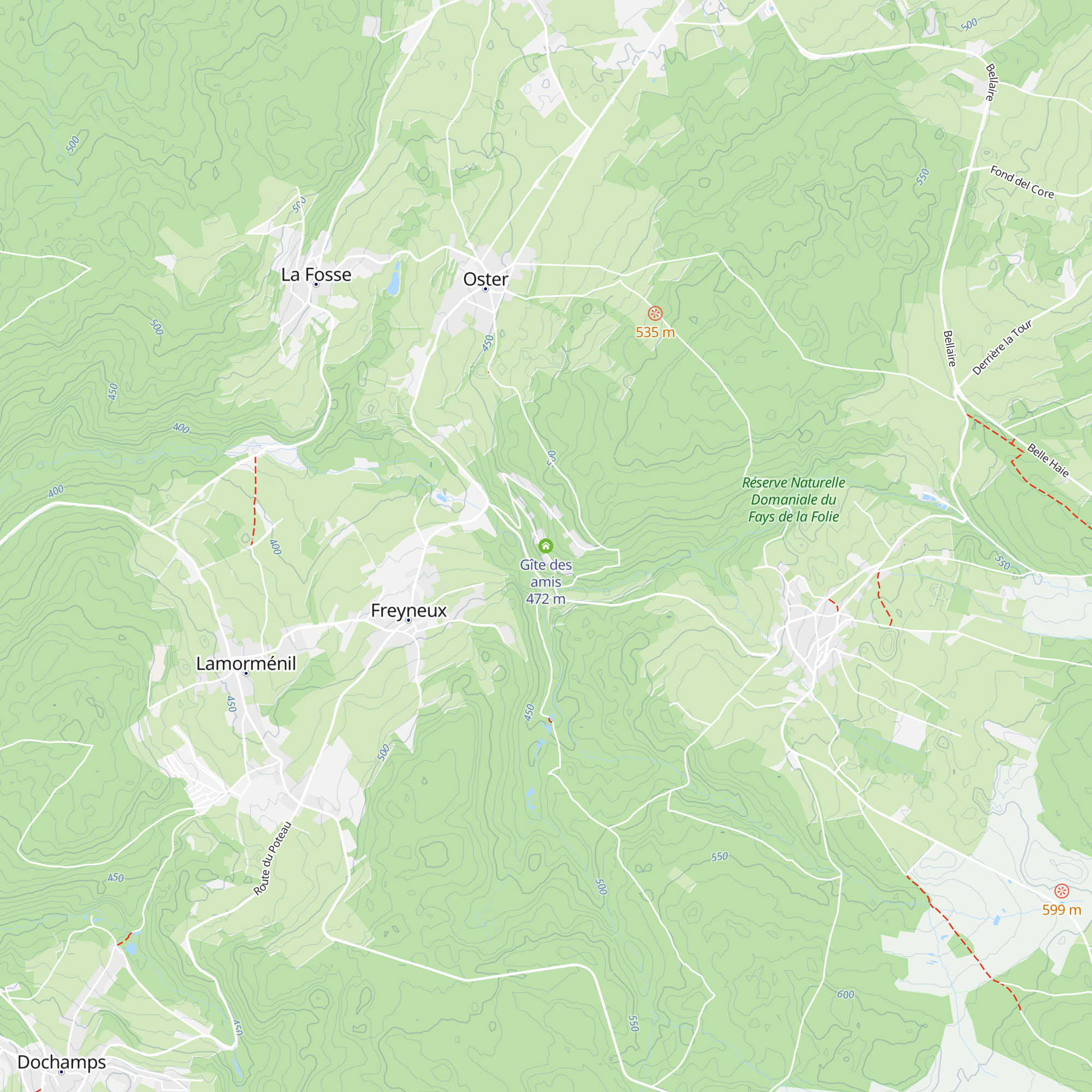 Gîte des amis map