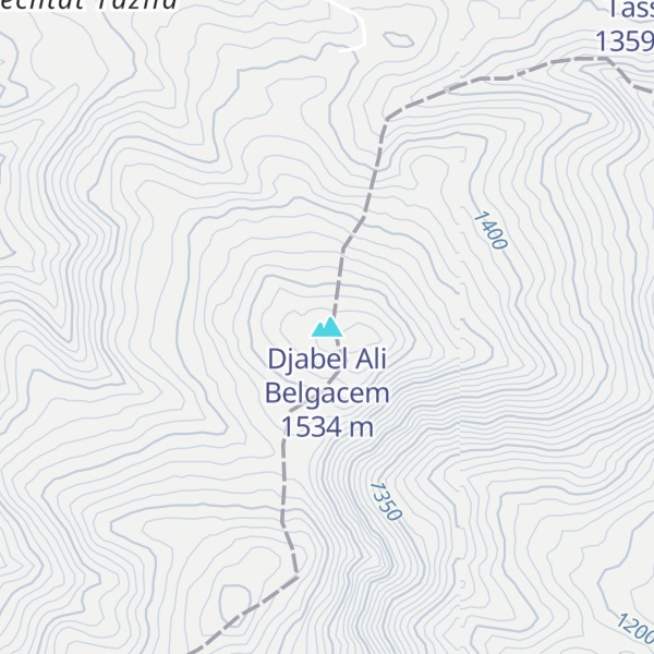 Map of Djabel Ali Belgacem