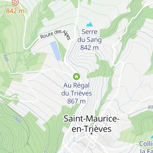 Map of Au Régal du Trièves