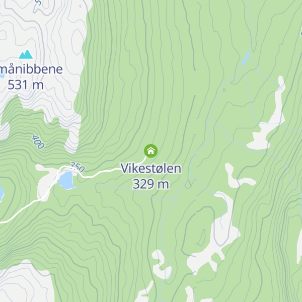 Map of Vikestølen
