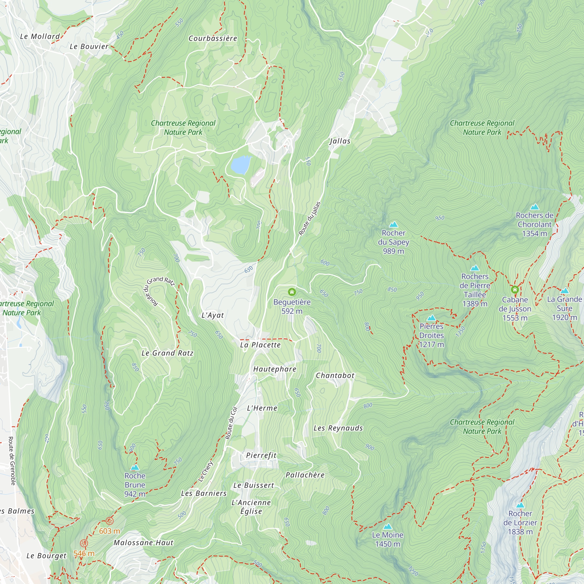 Beguetière map