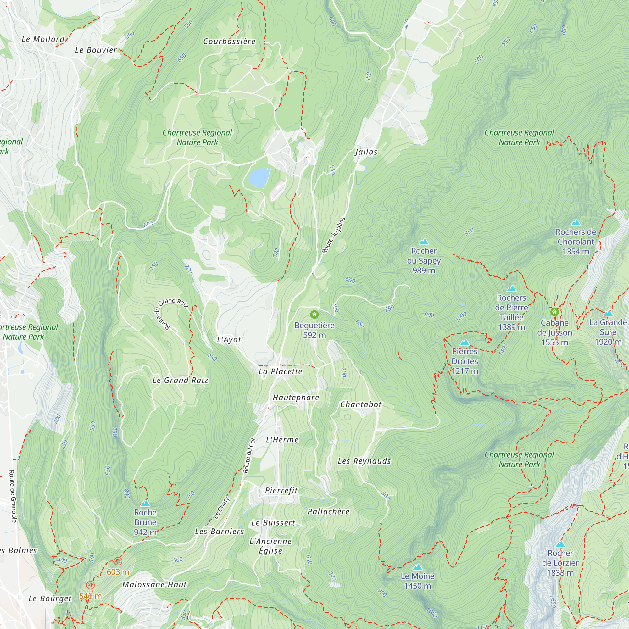 Beguetière map