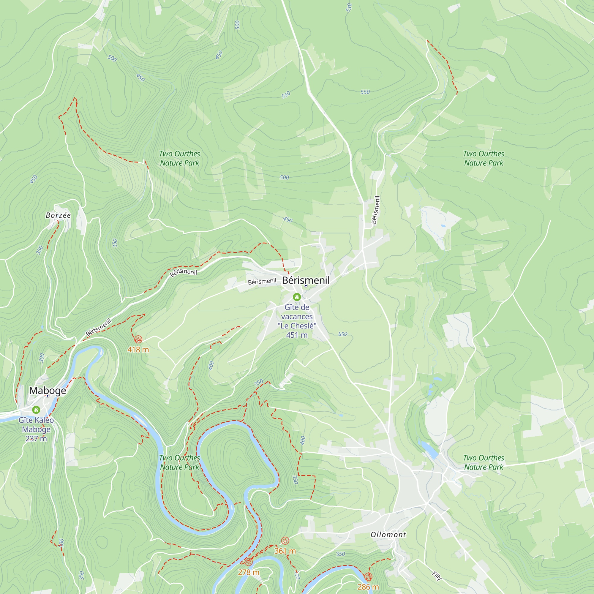 Gîte de vacances "Le Cheslé" map