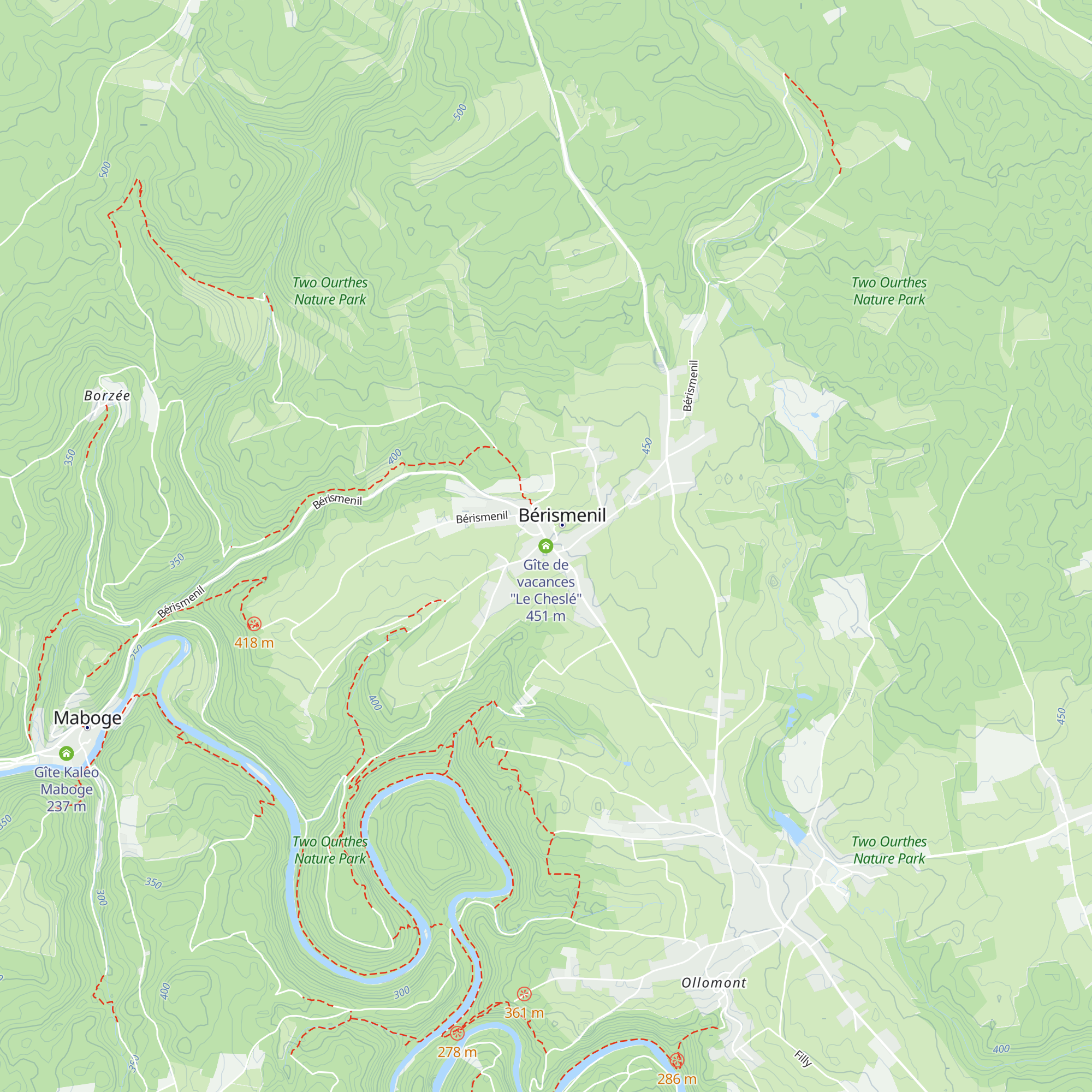 Gîte de vacances "Le Cheslé" map