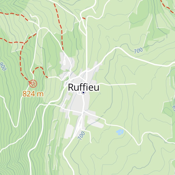 Map of Gîte de l'Ain t'y piques