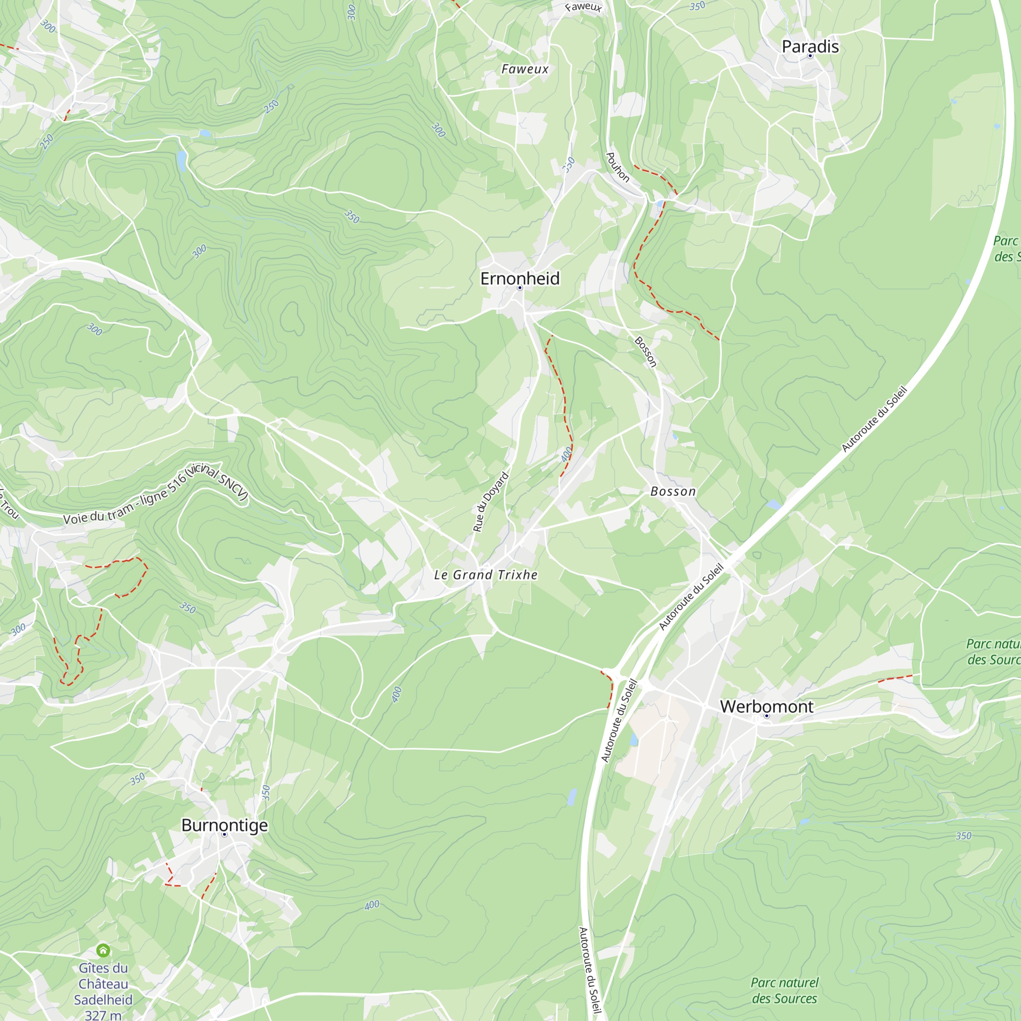 Gîte Kaleo Werbomont map