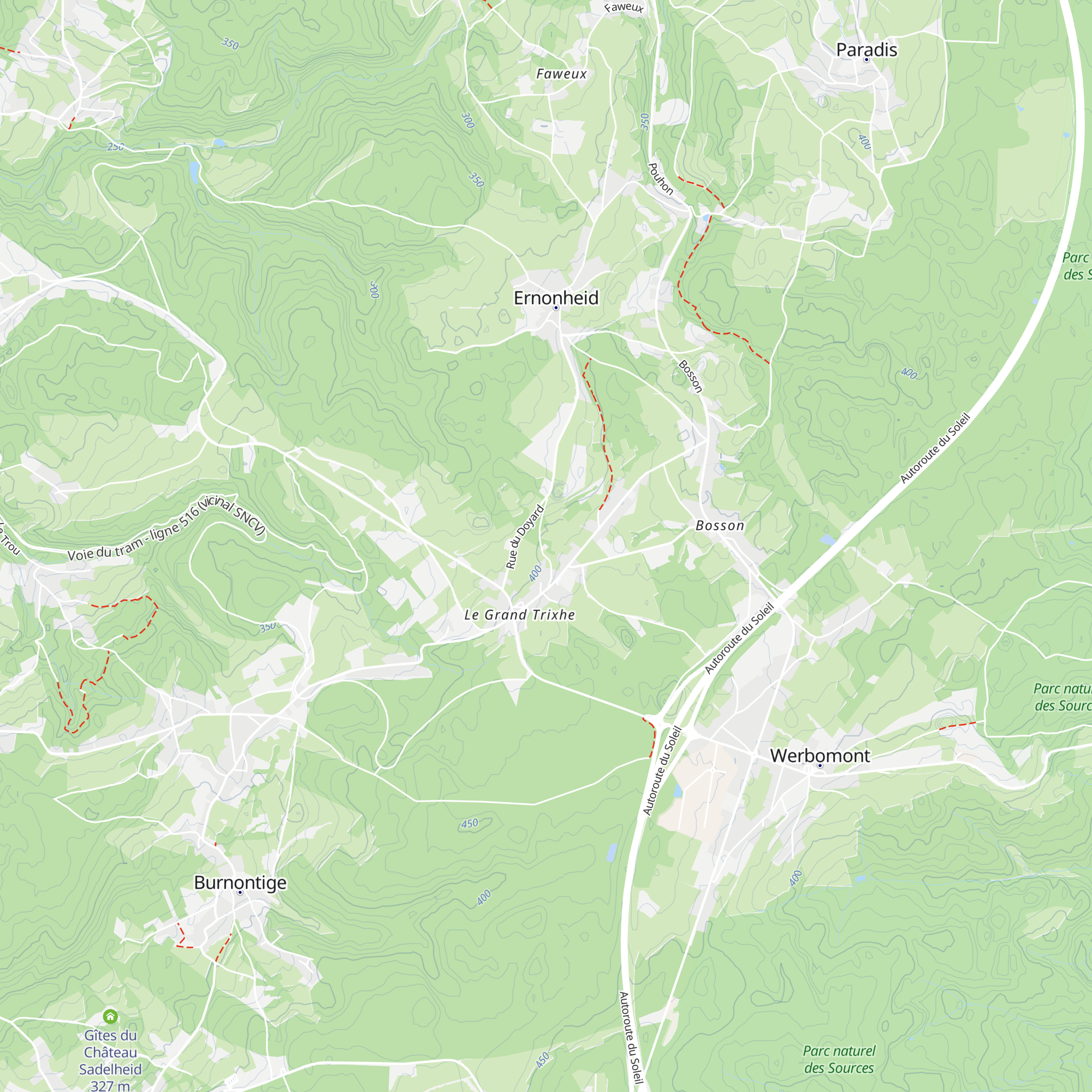 Gîte Kaleo Werbomont map