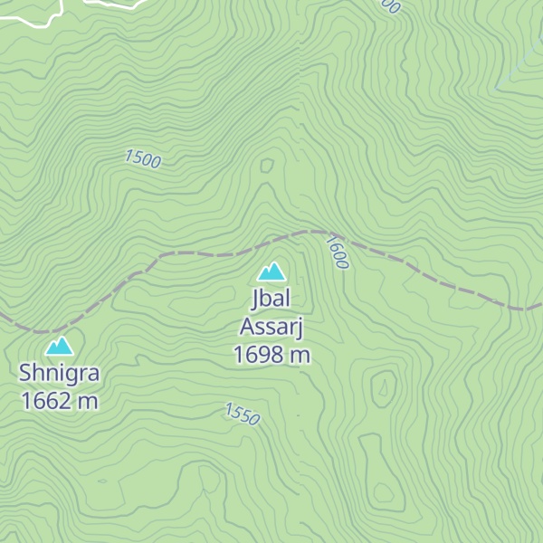 Map of Jbal Assarj