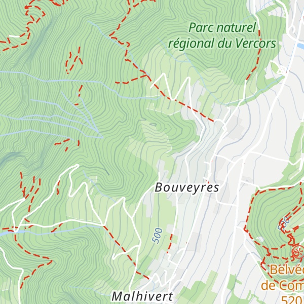 Map of Gîte La Planta de Cossey