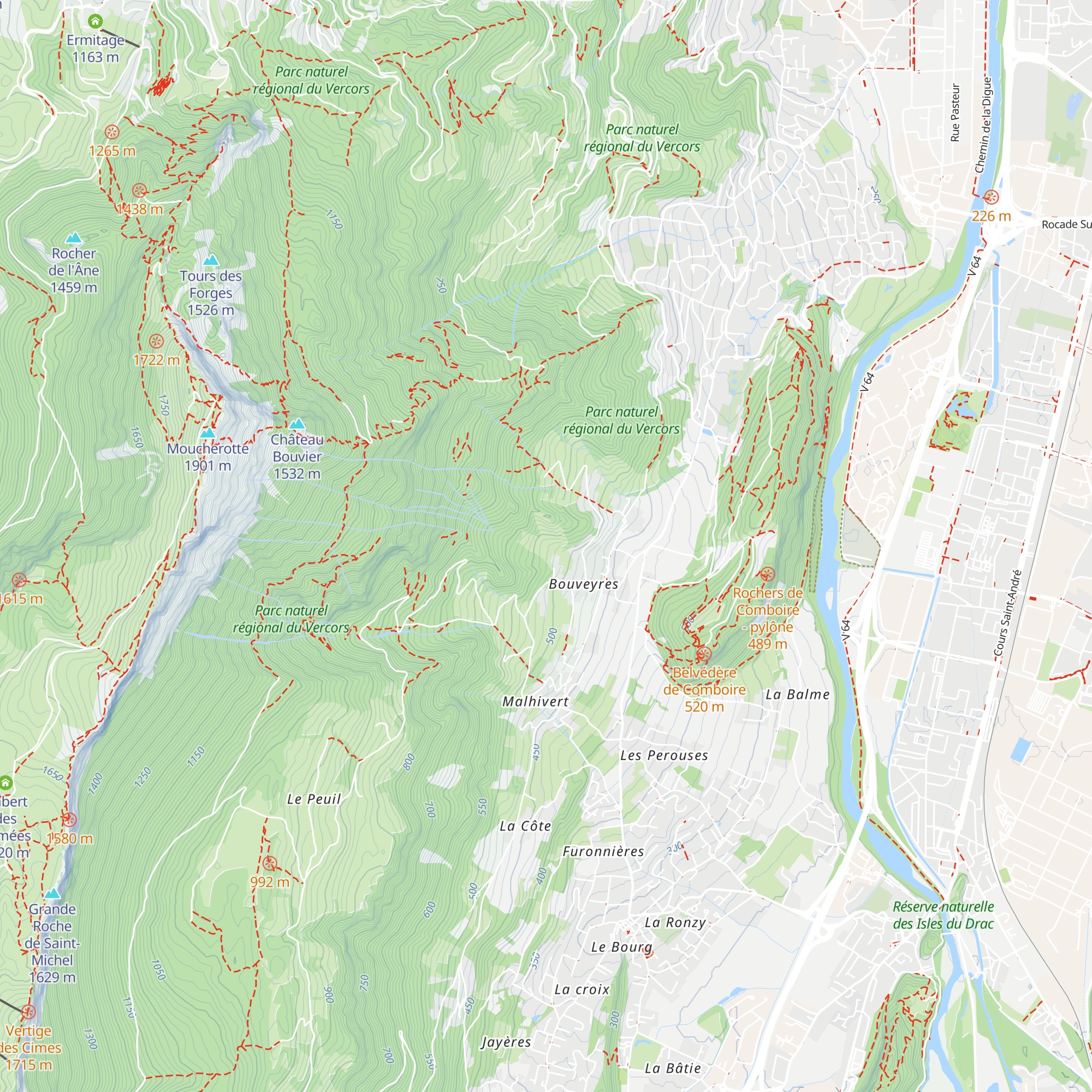 Gîte La Planta de Cossey map