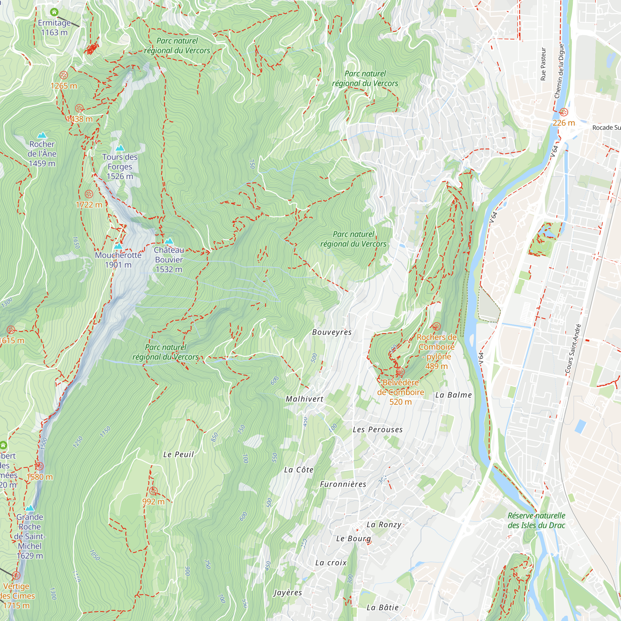 Gîte La Planta de Cossey map