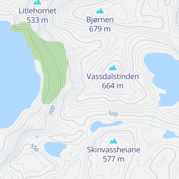 Map of Tryftebakkane