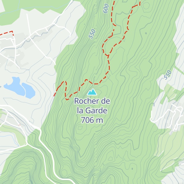 Map of Rocher de la Garde