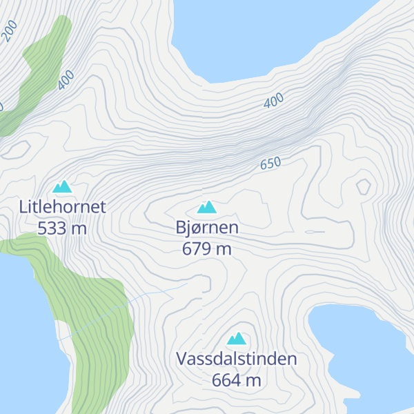 Map of Bjørnen