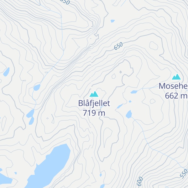 Map of Blåfjellet