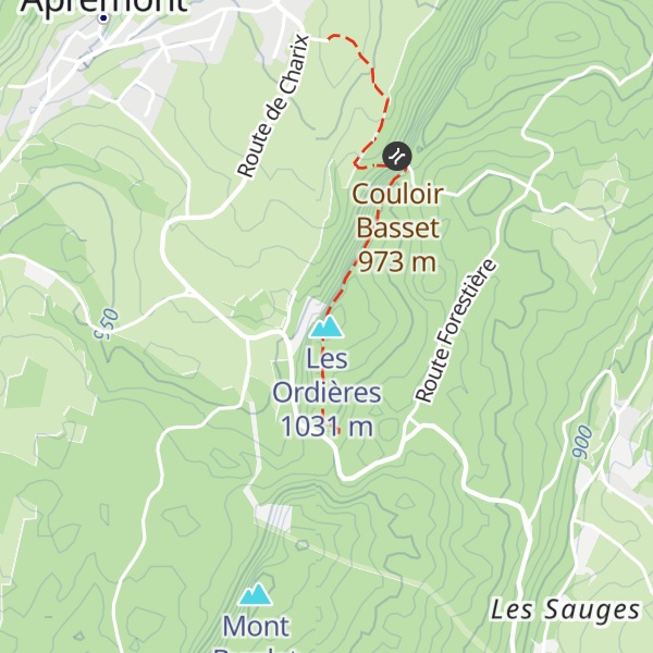 Map of Les Ordières