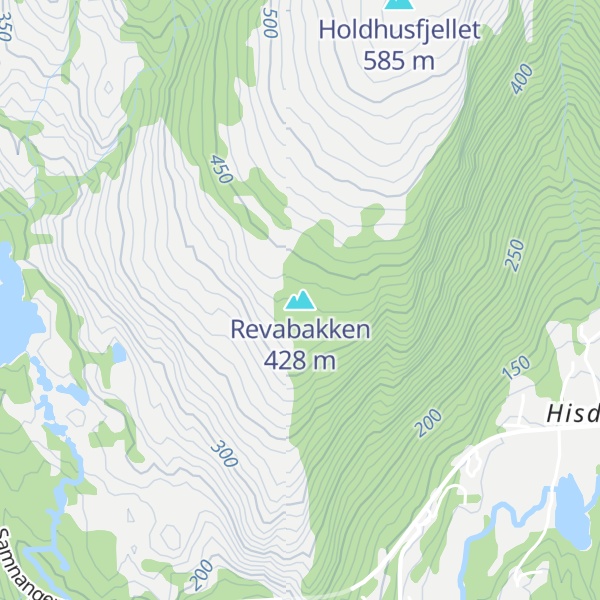 Map of Revabakken