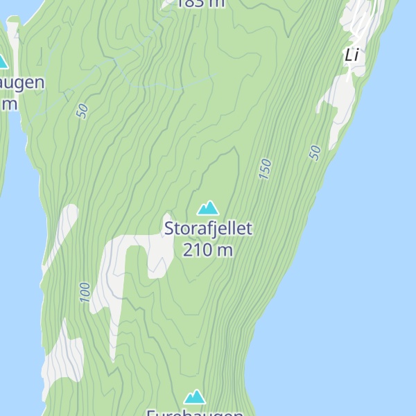 Map of Storafjellet