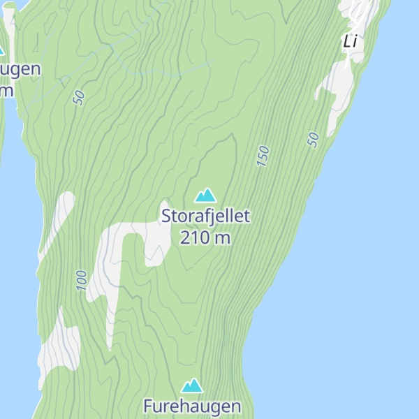 Map of Sauahaugen