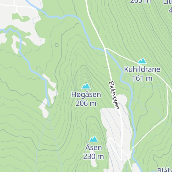 Map of Høgåsen