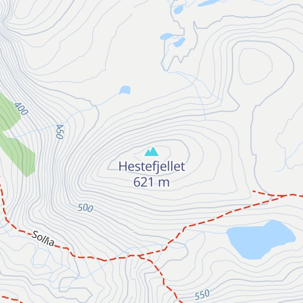 Map of Hestefjellet