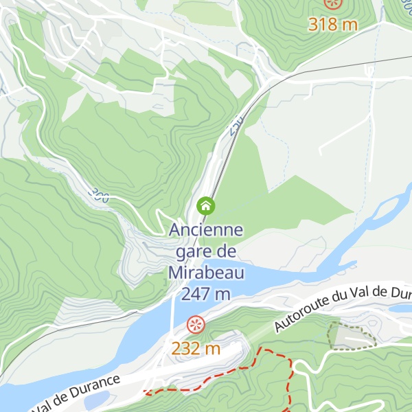 Map of Ancienne gare de Mirabeau