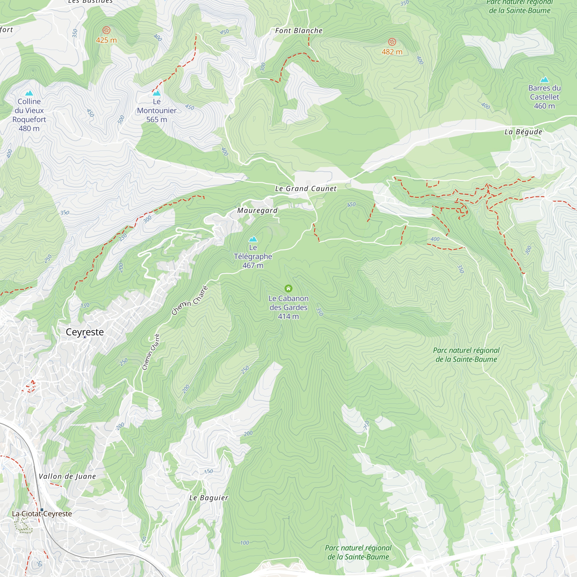 Le Cabanon des Gardes map