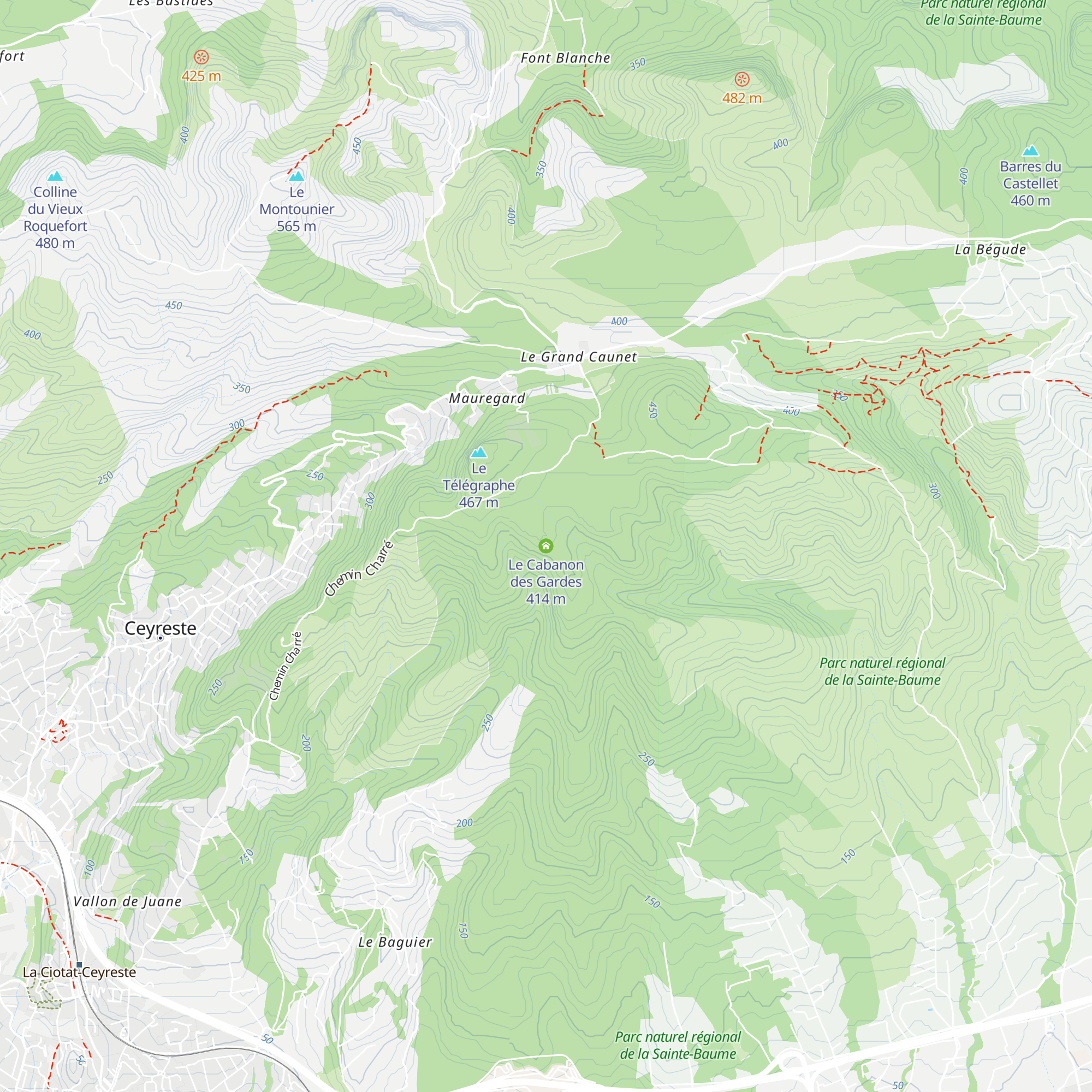 Le Cabanon des Gardes map