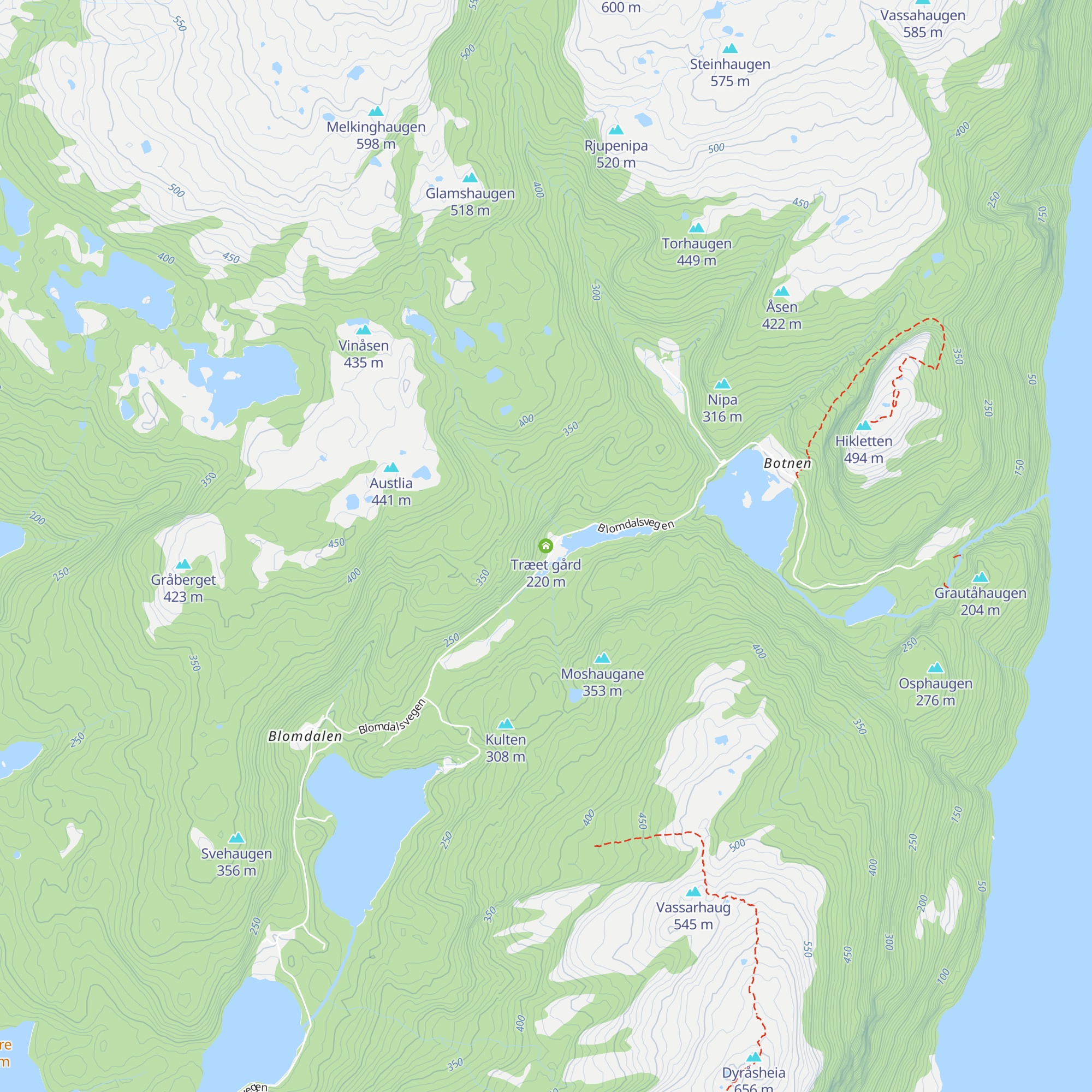 Træet gård map