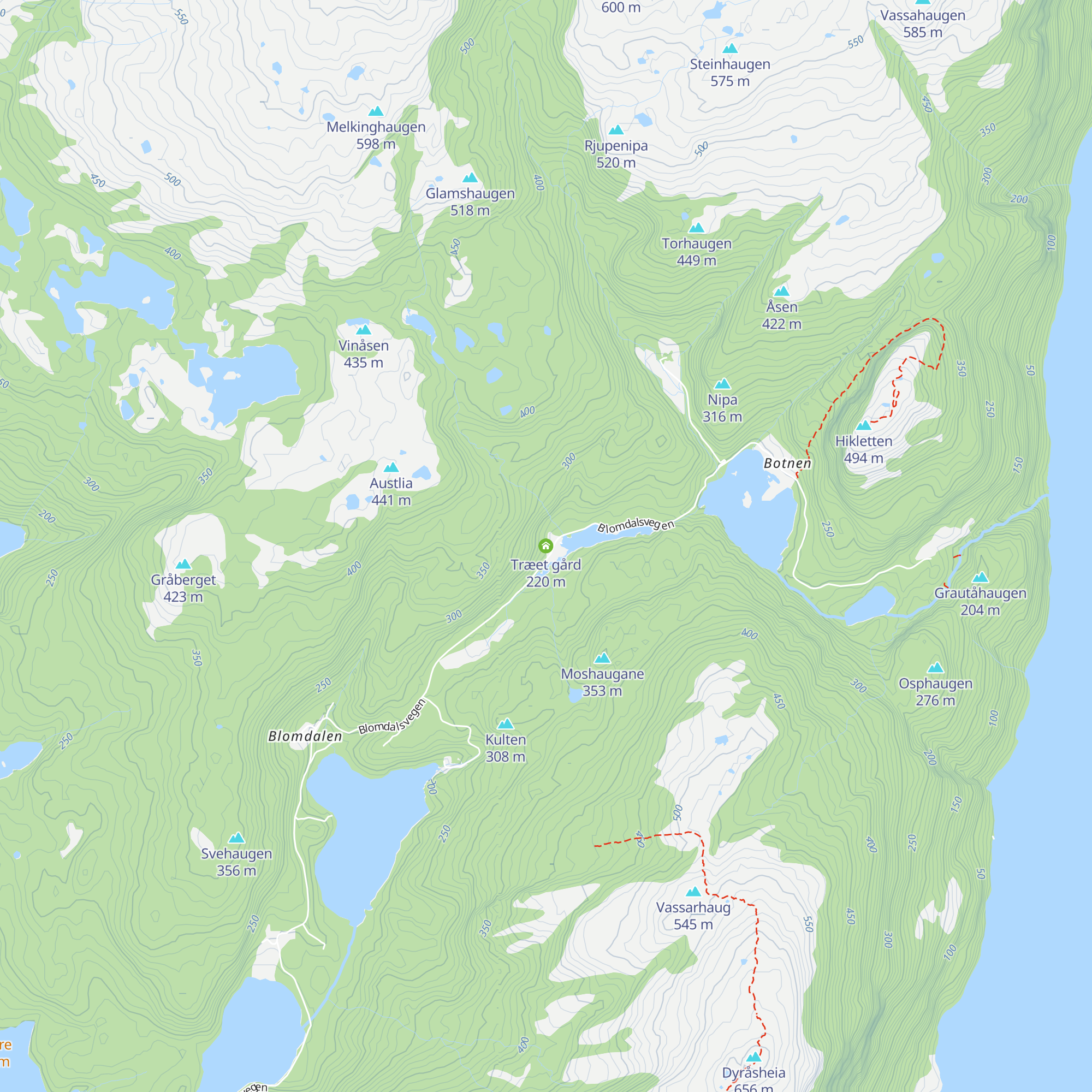 Træet gård map